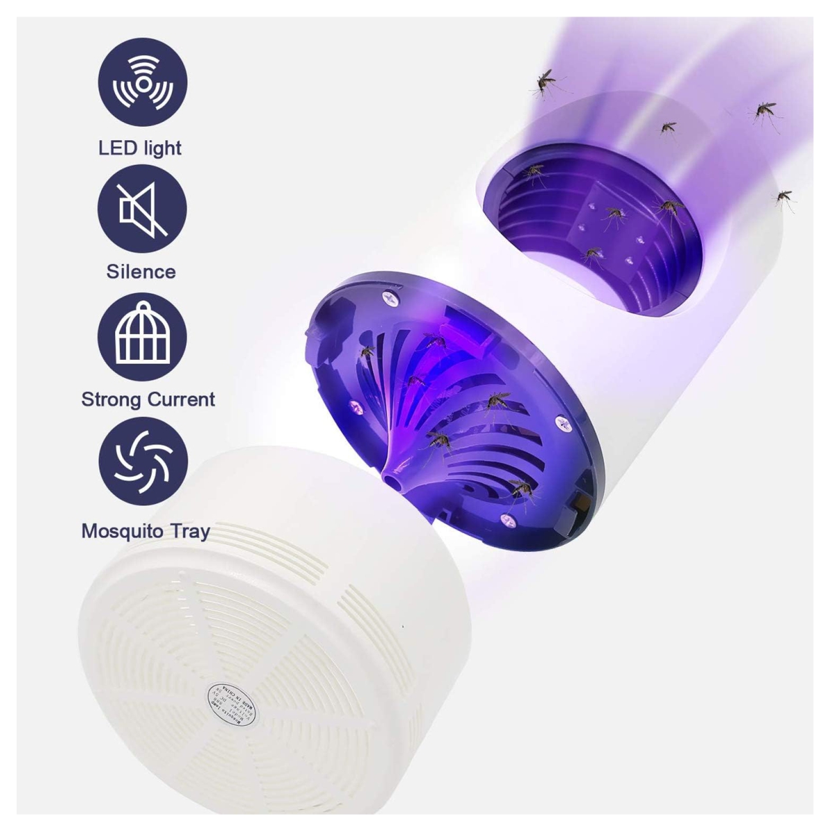 Miniatura 2 de Lampara Mata zancudos usb luz UV